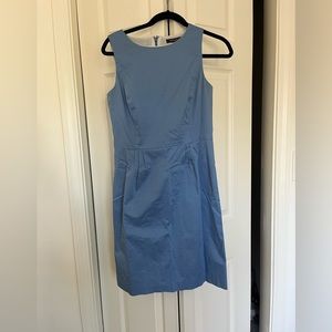 Brooks Brothers Women’s Blue Sleeveless Sheath Dress Size 4